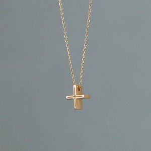빌리프 십자가 골드 목걸이 Belief Cross Gold Necklace  14K,18K