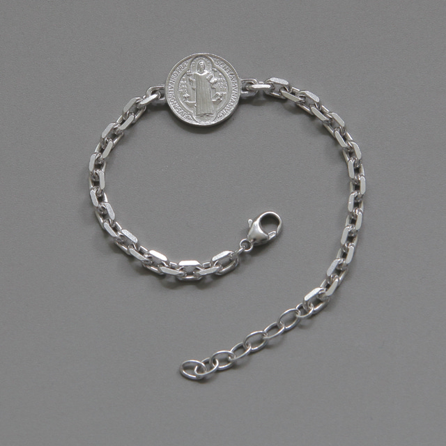 클라루스 베네딕토 실버 팔찌 Clarus Benedict Medal Silver Bracelet